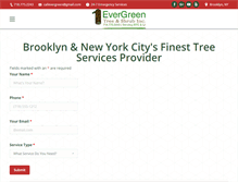 Tablet Screenshot of evergreentreeshrubinc.com